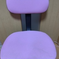 学習机などのイス　勉強椅子　ピンクの画像