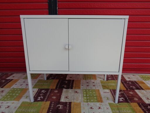 IKEA　LIXHUT キャビネット　メタル/グレー　中古美品