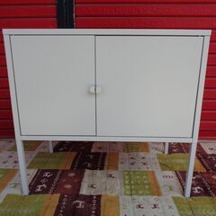 IKEA　LIXHUT キャビネット　メタル/グレー　中古美品