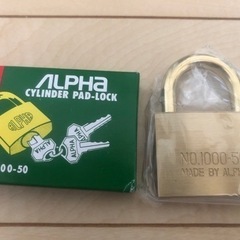南京錠　鍵3本セットの画像