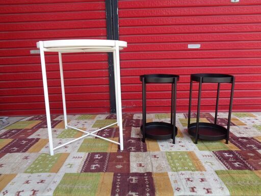 IKEA　トレイテーブル＆プラントスタンド 3点セット　中古
