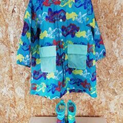 F.O.KIDS レインコート 90～100cm・雨靴 15cm...