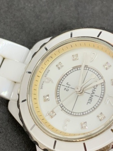 CHANEL J12 8Pダイヤ 自動巻き 腕時計 セラミック レディース ホワイト CHANEL（シャネル） 腕時計 レディース クオーツ J12 時計 8Pダイヤ