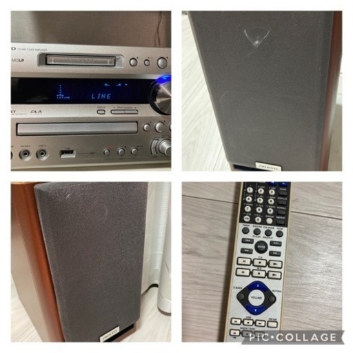 ONKYOオンキヨー　オーディオ　ミニコンポ　スピーカーセット　CD/MD/USB　FR-N7