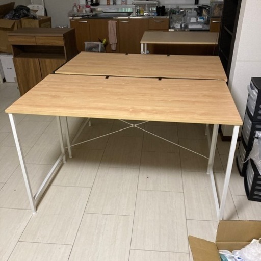 のこり1台　パソコンデスク 120cm幅 奥行60cm 平机 ワークデスク 学習机 学習デスク オフィス 作業台 長机 PCデスク 組立簡単 おしゃれ シンプル モニターアーム取付対応