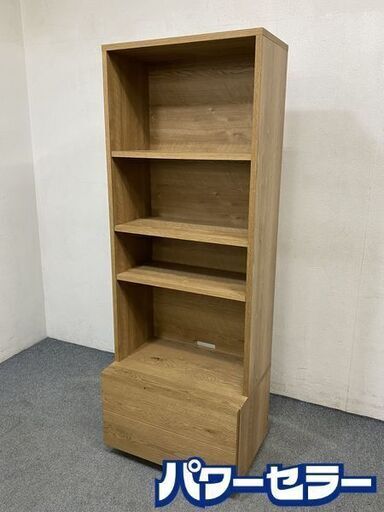 ウニコ/unico ADDAY アディ TVサイドシェルフ カジュアル 幅600 オーク材 北欧スタイル 中古家具 店頭引取歓迎 R7