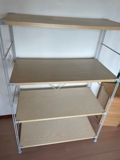 無印　スチールユニットシェルフ