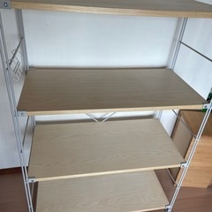 無印　スチールユニットシェルフ