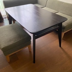 ニトリ　ダイニングソファ・テーブルセット