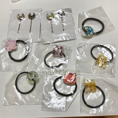 【決まりました】レジンヘアゴム　ヘアピン　まとめ0円