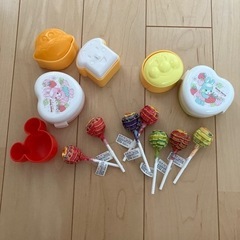 チュパチャップス7本　アンパンマン　型抜き　お弁当　お菓子