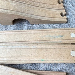 【中古】IKEA　おもちゃ 木製レールセットの画像