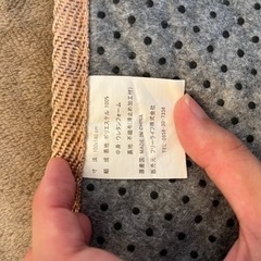 薄手のラグ　シミありの画像