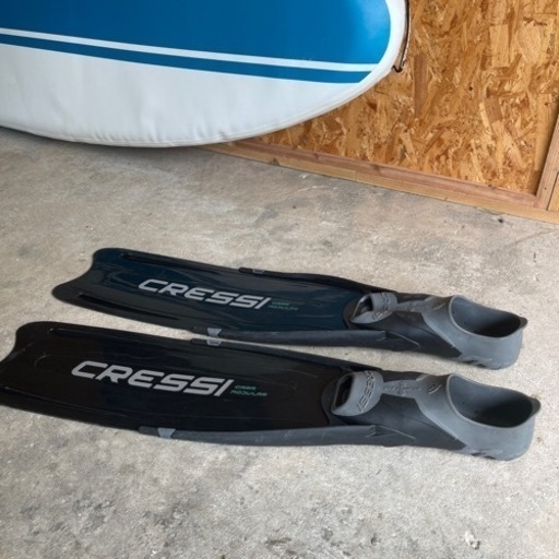 CRESSI（クレッシー） ガラ GARA MODULAR フリーダイビング フィン 足ひれ フルフット ロングブレード 男女兼用 大人用 ブラック