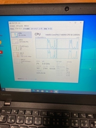 ThinkPad X270 Corei7 6600U メモリ8GB SSD512 Windows10 Office2021
