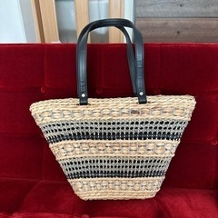 オシャレなストローバッグ　トートバッグ　その①の画像