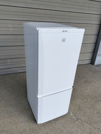 2ドア冷蔵庫　146L　三菱 　MR-P15EA-KW　2016年製