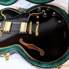 極美品　エドワーズ　Edwards E-SA-180LTC Black ESP セミアコ ES-335 ハードケース付属　GOTO　ロックペグ　の画像