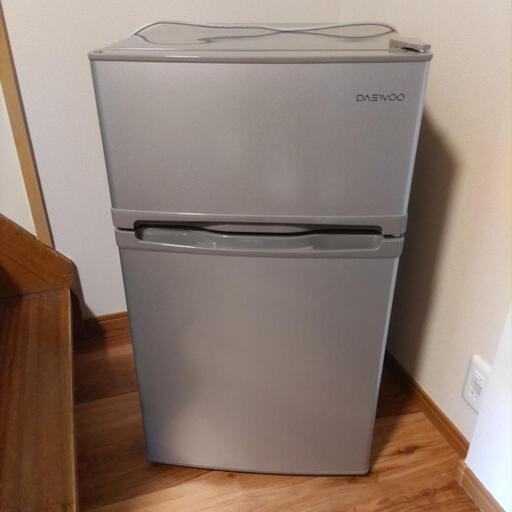 DAEWOO 2ドア 冷凍冷蔵庫 容量85L 冷蔵室60L 冷凍室25L DR-T90FS 2016.7-12月期製