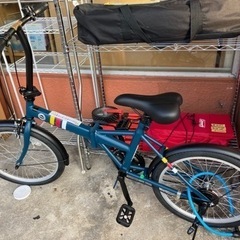 配達可【折りたたみ自転車】クリーニング済み【管理番号11808】