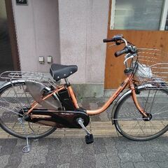 [Panasonic]ViVi(ビビ)DX 26吋電動アシスト自転車 8.9Ahバッテリー+充電器(コーラルオレンジ)