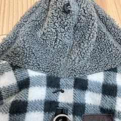 LIFELIKE ライフライク 犬 洋服 ウェアハーネス 2号 白黒チェックの画像