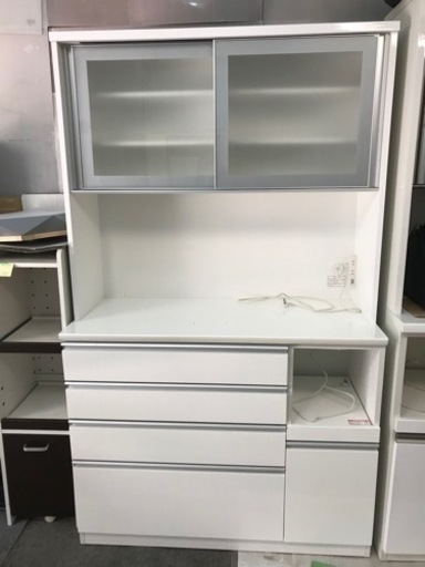 ニトリ　キッチンボード　食器棚　幅120 程度良好　一部ソフトクローズ