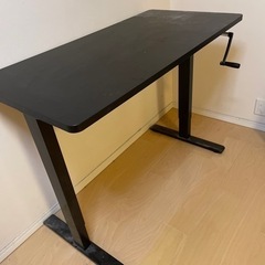 FLEXISPOT 昇降デスク 高さ調節 手動式 スタンディングデスク PCパソコンデスク オフィステーブル ブラックの画像