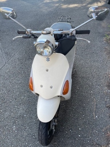 取引中　SUZUKI lets4 レッツ4 アイボリー　不動　部品取り　ジャンク