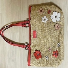 【美品】COACH本革レザートートバッグ