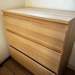 美品です！無印良品製木製タンス差し上げます！
