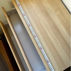 美品です！無印良品製木製タンス差し上げます！の画像