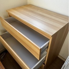 美品です！無印良品製木製タンス差し上げます！の画像