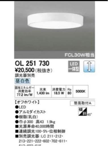 『お取引中』OL251730 昼白色