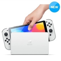 Nintendo Switch コストコオリジナルセット [有機ELモデル (ホワイト), マリオカート8デラックス, Joy-Conハンドル2個セット] ]の画像