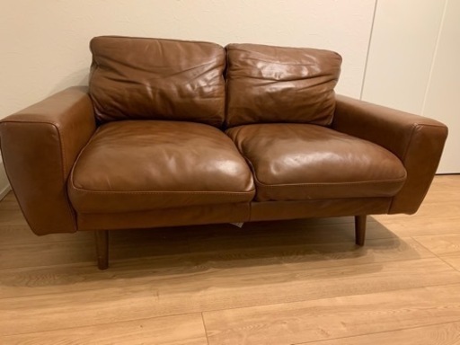 unico レザーソファー 本革