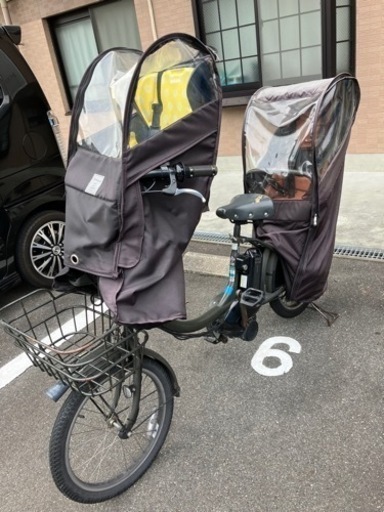 ビッケ　電動自転車　子供　レインカバー付き