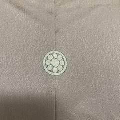 着物 正絹 厚手 紫 松 金糸 刺繍 豪華 五つ紋の画像