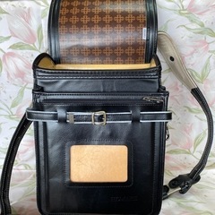 ランドセル 黒 ブラック セイバン 天使の羽 本革 ホマレの画像