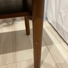 MUJI 木製ミドルテーブル・ウォールナット材の画像