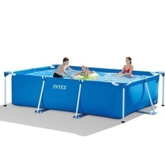 プール　INTEX  1回のみ使用　フタ付の画像