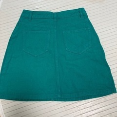 美品　スカート   Sサイズ　緑　デニム生地の画像