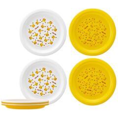 新品 スケーター プレート 4個セット プラスチック製 21cm ピカチュウの画像