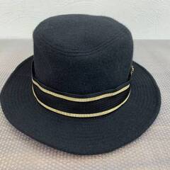 【差し上げます】 CA4LA　HARRIS ELLIOTT　ウール混　ハット　ブラック　帽子　カシラの画像