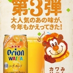数量限定　オリオンOrion WATTA エルダーオレンジとオリオンサイダーの画像