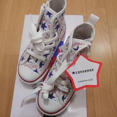 新品 CONVERSE キッズシューズ 総柄 16cm