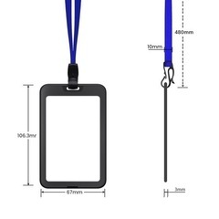 【新品未使用】【最終価格】IDケース　IDカードケース　ストラップ　名札用ケース　社員証ケースの画像