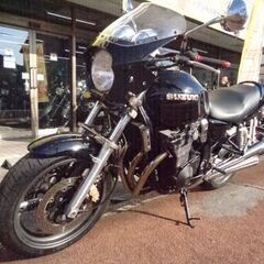NO.4764　イナズマ４００　油冷４サイクル４気筒４００ｃｃ　ヨシムラ４本出しマフラー　ビキニカウル　ブラック　 ☆彡の画像