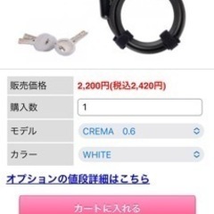 自転車・バイクの鍵(Proloop)の画像