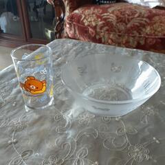 リラックマグラス&ガラスのお皿